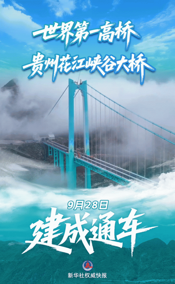 云沪深配资 新华鲜报丨“横竖”都是世界第一！贵州花江峡谷大桥正式通车