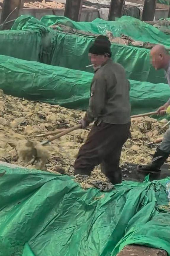 炫多配资 辽宁葫芦岛一男子酸菜池中抽烟吐痰，曝光视频令人反胃！省市两级市监介入